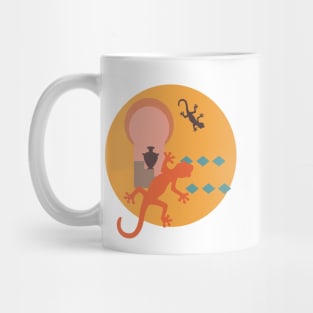 Lizard gecko oasis desert Mug